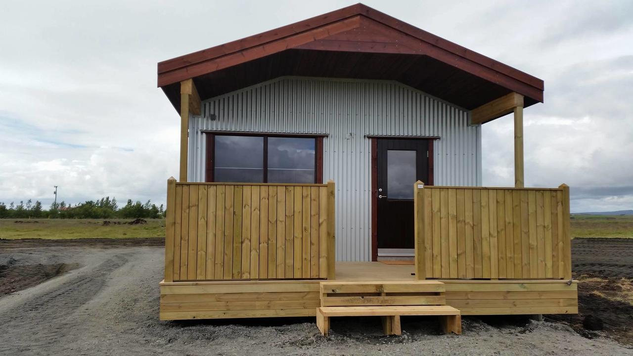 Hekla Cabin 3 Volcano And Glacier View Хела Екстериор снимка